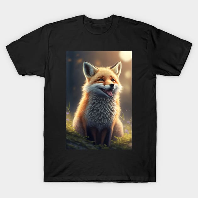 Cool portrait of a cute Fox T-Shirt by KoolArtDistrict